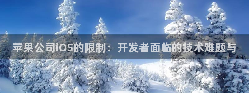 佛山杏耀电子商务：苹果公司iOS的限制：开发者面临的技术难题与