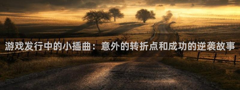 法国杏耀官网：游戏发行中的小插曲：意外的转折点和成功的逆袭故事