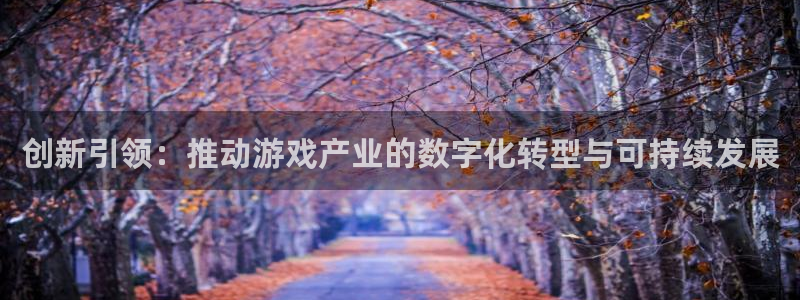 杏耀官网登录注册不了：创新引领：推动游戏产业的数字化转型与可持续发展
